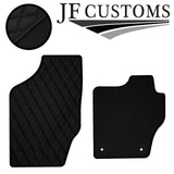 BLACK DIAMOND STITCH VINYL 4X TAILORED FLOOR CARPETS FOR CITROEN DS4 10-18 JF1