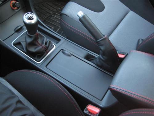 FITS MAZDA 3 GEAR GAITER + HANDBRAKE GAITER + ARMREST COVER RED STITCHING