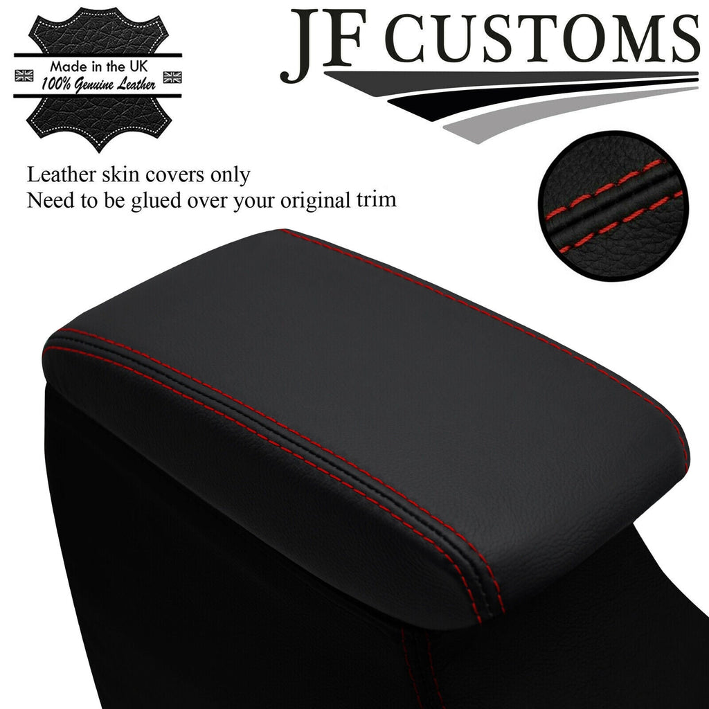 D RED STITCH ITALIAN LEATHER ARMREST LID COVER FOR MITSUBISHI EVO MR 8 9 03-07
