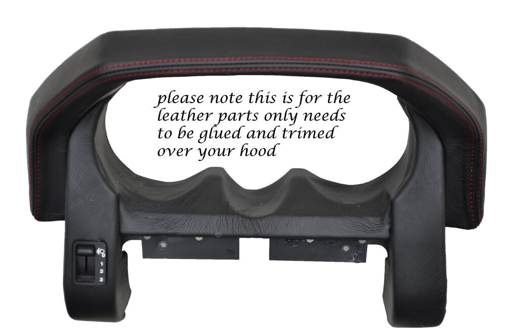 RED STITCH SPEEDO SURROUND SKIN COVER FITS LANDROVER FREELANDER 2004-2006