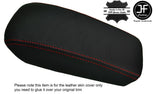 RED STITCHING ARMREST LID LEATHER COVER FITS AUDI TT 2015-2017 CUSTOM NEW