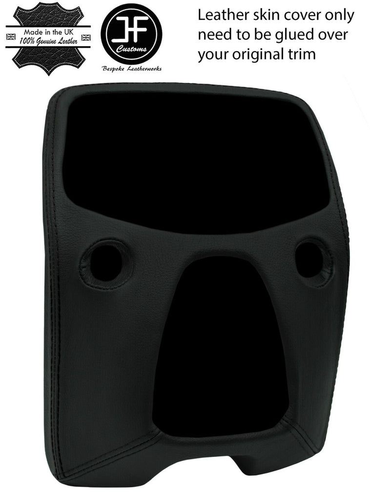 BLACK STITCH CENTRE DASH TRIM LEATHER COVER FOR TOYOTA AYGO 2014-2019 CUSTOM NEW