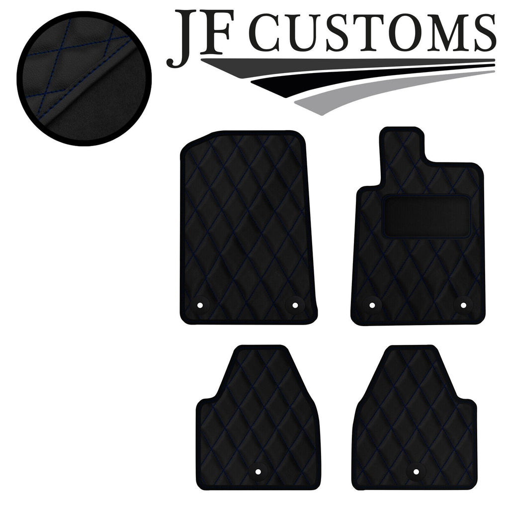 D BLUE DIAMOND STITCH  VINYL 4X TAILORED FLOOR CARPET FOR PEUGEOT 607 99-10 JF1