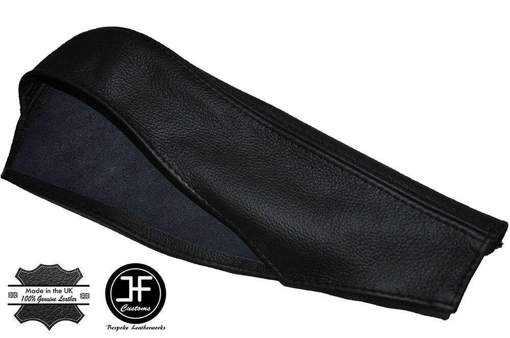 BLACK STITCHING LEATHER SKIN HANDBRAKE GAITER FITS ASTON MARTIN VANQUISH V12