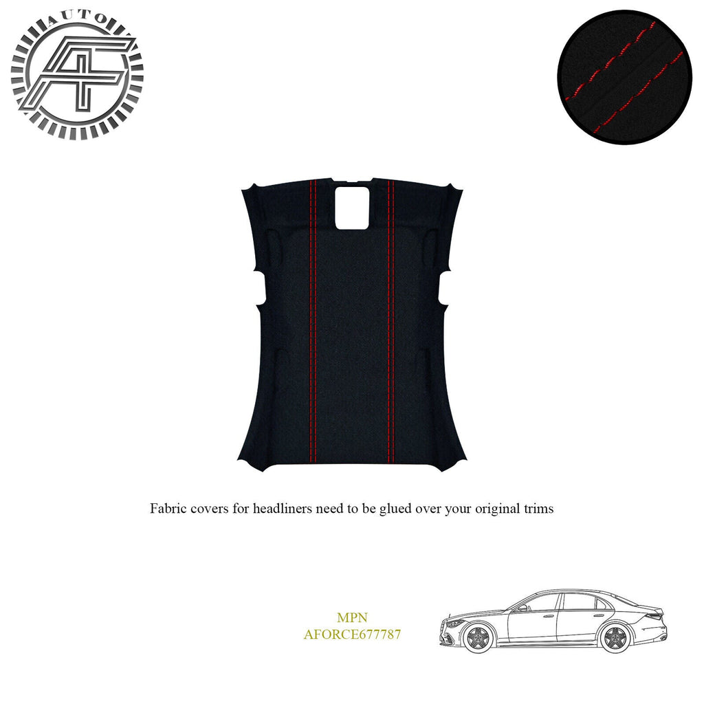 LUXE SUEDE HEADLINER COVER FITS MERCEDES S-CLASS W223 4 DOOR SEDAN 2020+