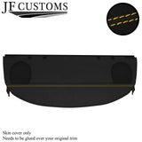 YELLOW STITCH D GREY LUXE-SUEDE REAR PARCEL SHELF COVER FOR BMW E46 SEDAN 98-05