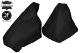 BLACK STITCH LEATHER 6 SPEED GEAR &  HANDBRAKE GAITER FOR PEUGEOT 508 2010-2015