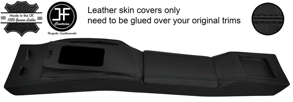 BLACK STITCH CONSOLE & ARMREST LEATHER COVERS FOR TOYOTA MR2 MK1 84-90 STYLE 2