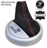 RED STITCH REAL SUEDE AUTO AUTOMATIC GEAR GAITER FOR BMW MINI R50 R52 01-06