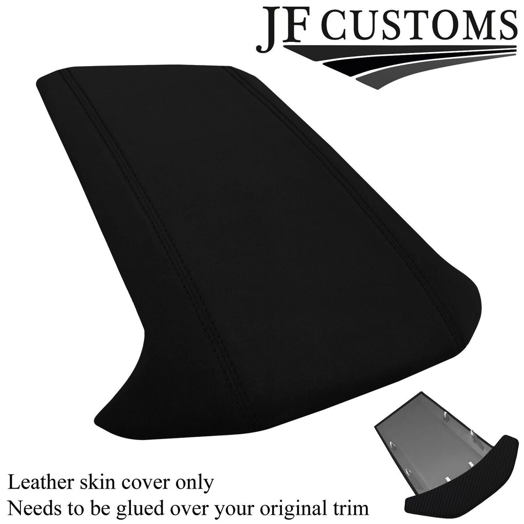 BLACK STITCH SUEDE CARBON SPEEDO GAUGE HOOD COVERS FOR HONDA CIVIC MK10 X 15-20
