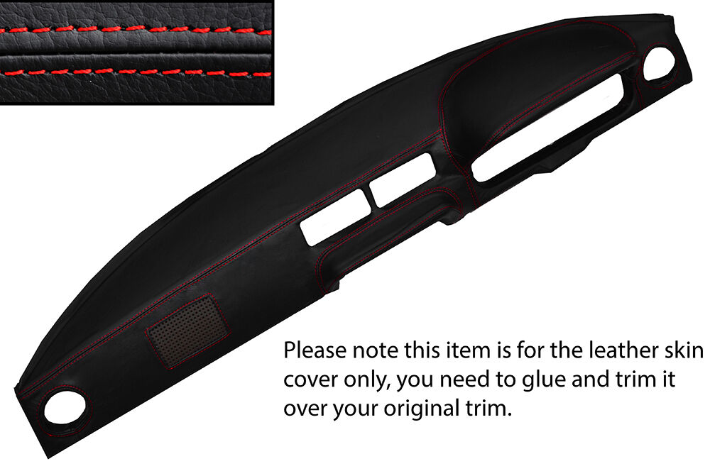 RED STITCH DASH DASHBOARD LEATHER COVER FITS MAZDA RX7 GENERATION 1 EARLY