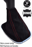 RED STITCH REAL SUEDE MANUAL GEAR GAITER FOR VAUXHALL OPEL CORSA D 2006-2014