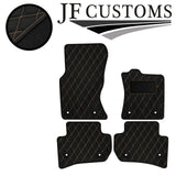 CREAM DIAMOND STITCH VINYL 4XTAILORED FLOOR CARPET FOR JAGUAR F-PACE 16-21 JF1