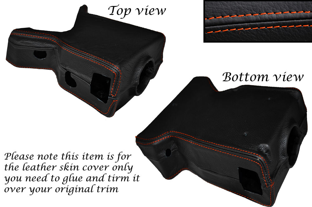 ORANGE STITCH STEERING SHROUD SKIN COVER FITS LAND ROVER DEFENDER 90 110 83-06