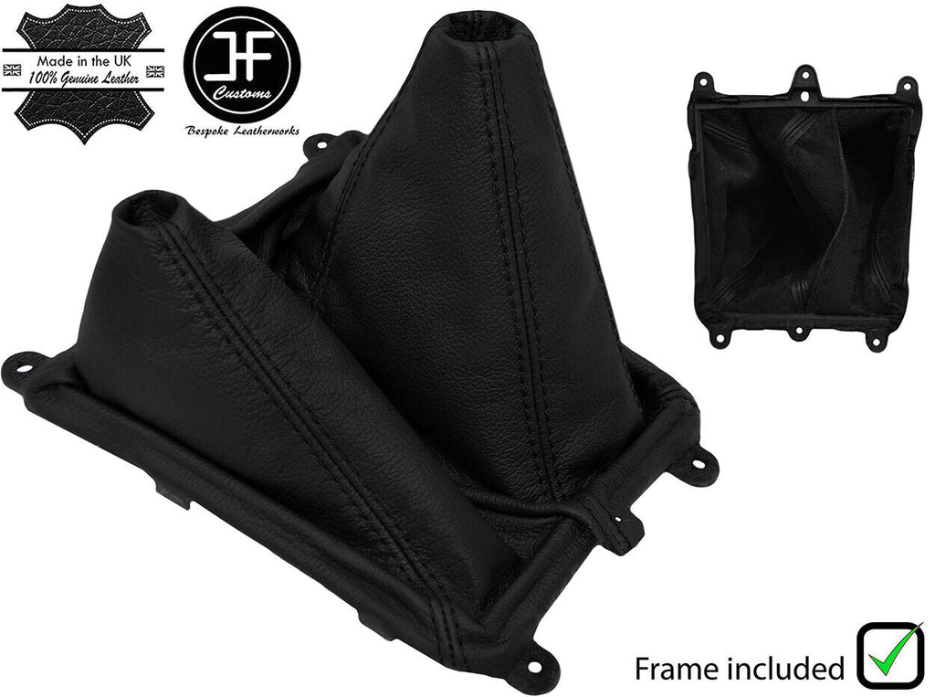 BLACK STITCH LEATHER MANUAL GEAR&HI LOW GAITER 4X4 +FRAME FOR MAZDA BT-50 06-11