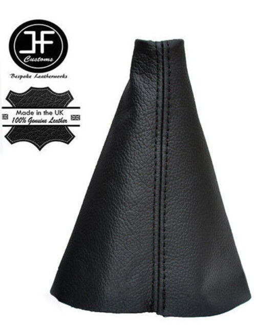 BLACK STITCH LEATHER GEAR GAITER FITS BMW MINI COOPER R56 R57 CLUBMAN 2007-2012