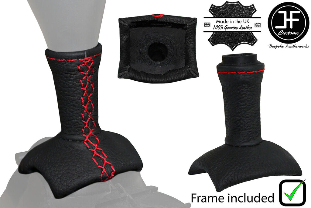 RED CROSS STITCH LEATHER GEAR SELECTOR PLASTIC TRIM FOR SMART FORTWO 451