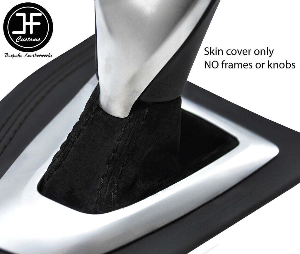 BLACK STITCH SUEDE AUTOMATIC GEAR GAITER FOR BMW 2 SERIES F22 F23 2013-2019