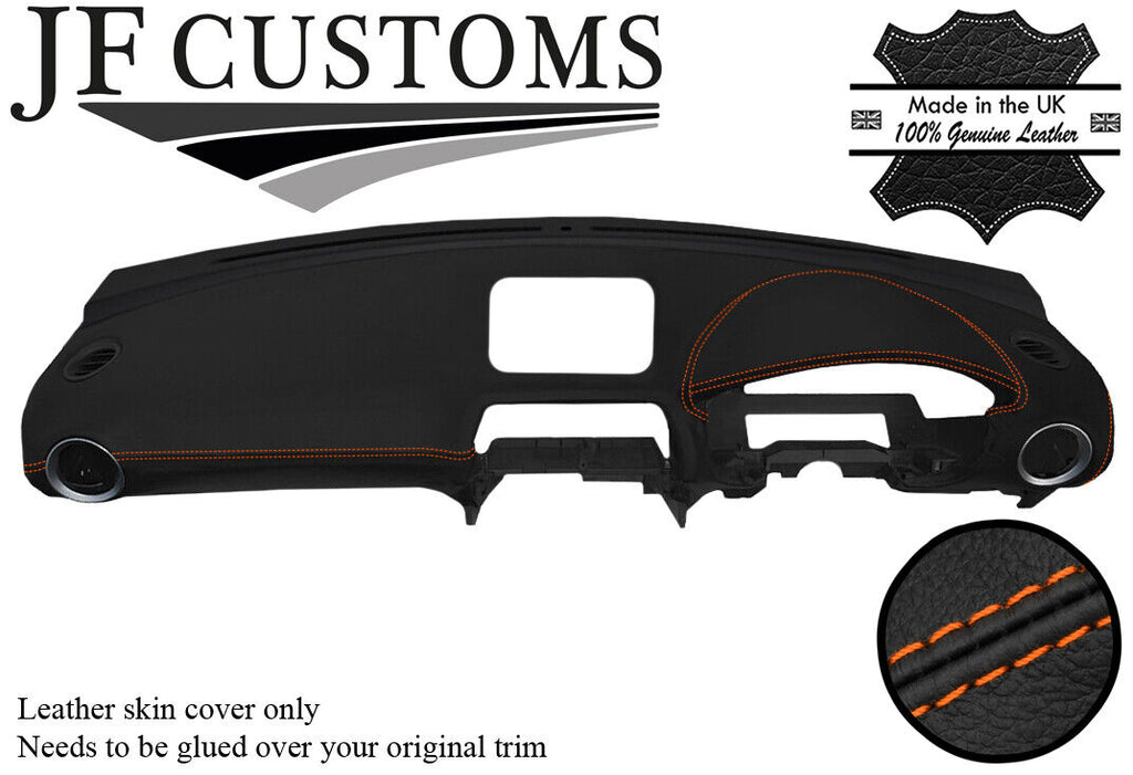 ORANGE STITCH DASH DASHBOARD LEATHER COVER FITS SUBARU IMPREZA WRX STI 01-07
