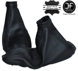 BLACK STITCH LEATHER AUTO AUTOMATIC GEAR HANDBRAKE GAITER FITS ALFA ROMEO 156