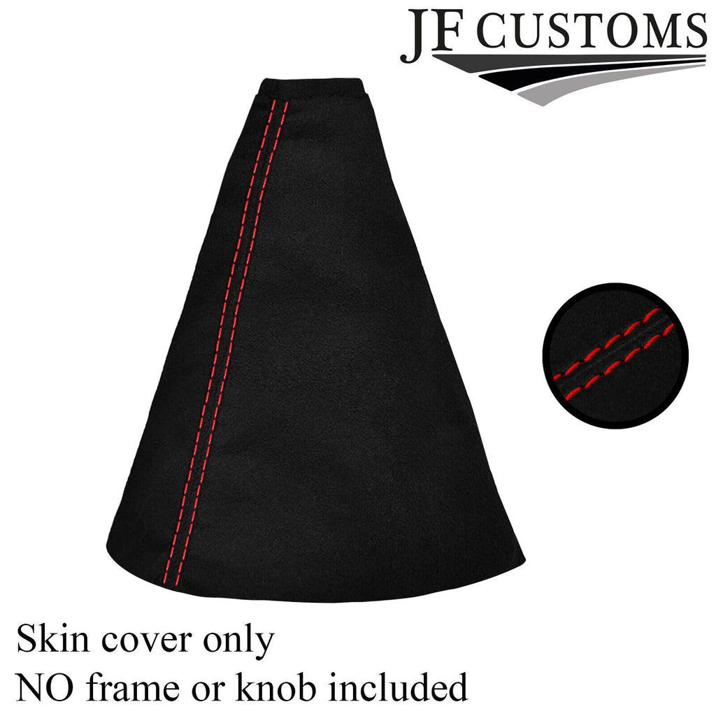 RED STITCHING FITS CITROEN XSARA PICASSO 1999-2010 SUEDE GEAR GAITER CUSTOM NEW