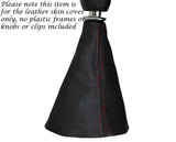 RED STITCHING LEATHER MANUAL GEAR GAITER FITS CHRYSLER SEBRING 2007-2010