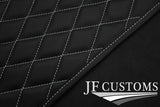 L GREY DIAMOND STITCH VINYL 4X TAILORED FLOOR CARPETS FOR BMW MINI F56 13-21 JF1