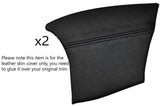 BLACK STITCH 2X REAR CONSOLE SIDE TRIM SKIN COVERS FITS PORSCHE BOXSTER 986
