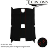 RED STITCH LEATHER & SUEDE COVERS FOR E92 COUPE 06-13 TOP RECOVERY KIT