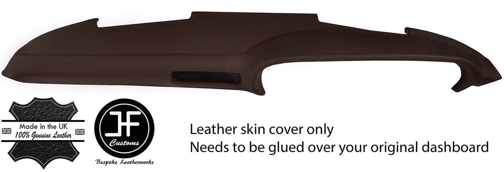 BROWN TOP DASH DASHBOARD TOP GRAIN REAL LEATHER COVER FITS PORSCHE 911 930 SC