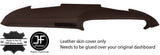 BROWN TOP DASH DASHBOARD TOP GRAIN REAL LEATHER COVER FITS PORSCHE 911 930 SC