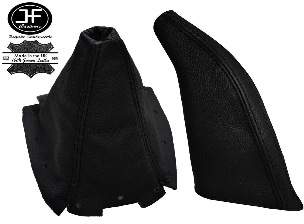 BLACK FITS MAZDA MX5 MK1 EUNOS 1989-1997 LEATHER GEAR HANDBRAKE GAITERS