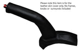 BLACK STITCHING LEATHER HANDBRAKE GAITER FITS CITROEN C-CROSSER 2007-2015