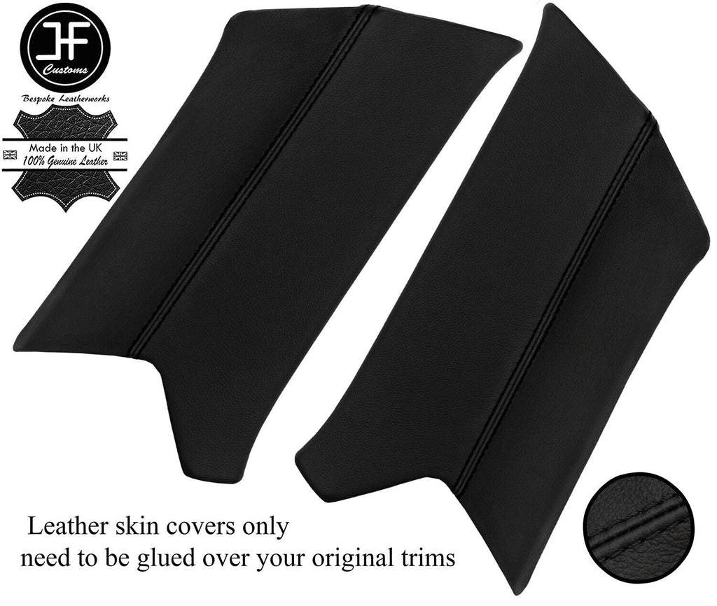 BLACK STITCH 2X REAR C PILLAR LEATHER COVERS FOR RANGE ROVER SPORT 2013-2020