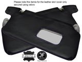 PURPLE STICH 2X SUN VISORS LEATHER COVERS FITS HONDA CIVIC EK3 EK4 EK9 EJ9 96-00