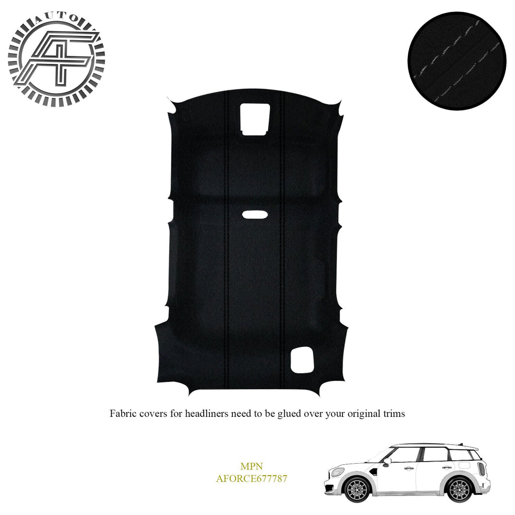 LUXE SUEDE HEADLINER COVER FITS MINI F60 COUNTRYMAN 5 DOOR HATCHBACK 2017-2023