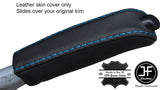 blue stitch FITS BMW 5 SERIES E39 95-04 HANDBRAKE HANDLE LEATHER COVER ONLY