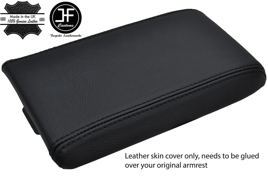 BLACK STITCH TOP GRAIN LEATHER ARMREST COVER FITS NISSAN S15 200SX SILVIA 99-03