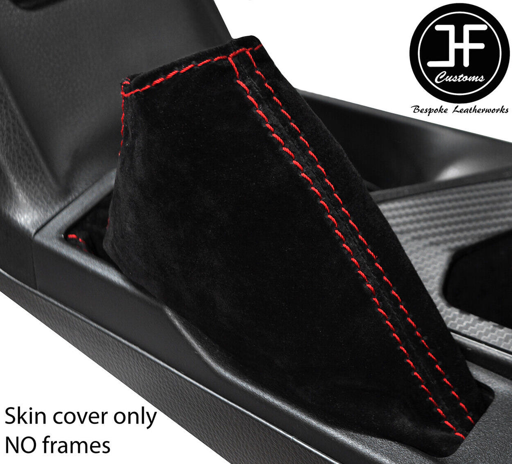 RED STITCH SUEDE HANDBRAKE GAITER  FITS TOYOTA RAV 4 2013-2018 CUSTOM NEW