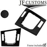 GREY STITCH CARBON GEAR SURROUND COVER + FRAME FOR BMW E46 99-05 COUPE JF2