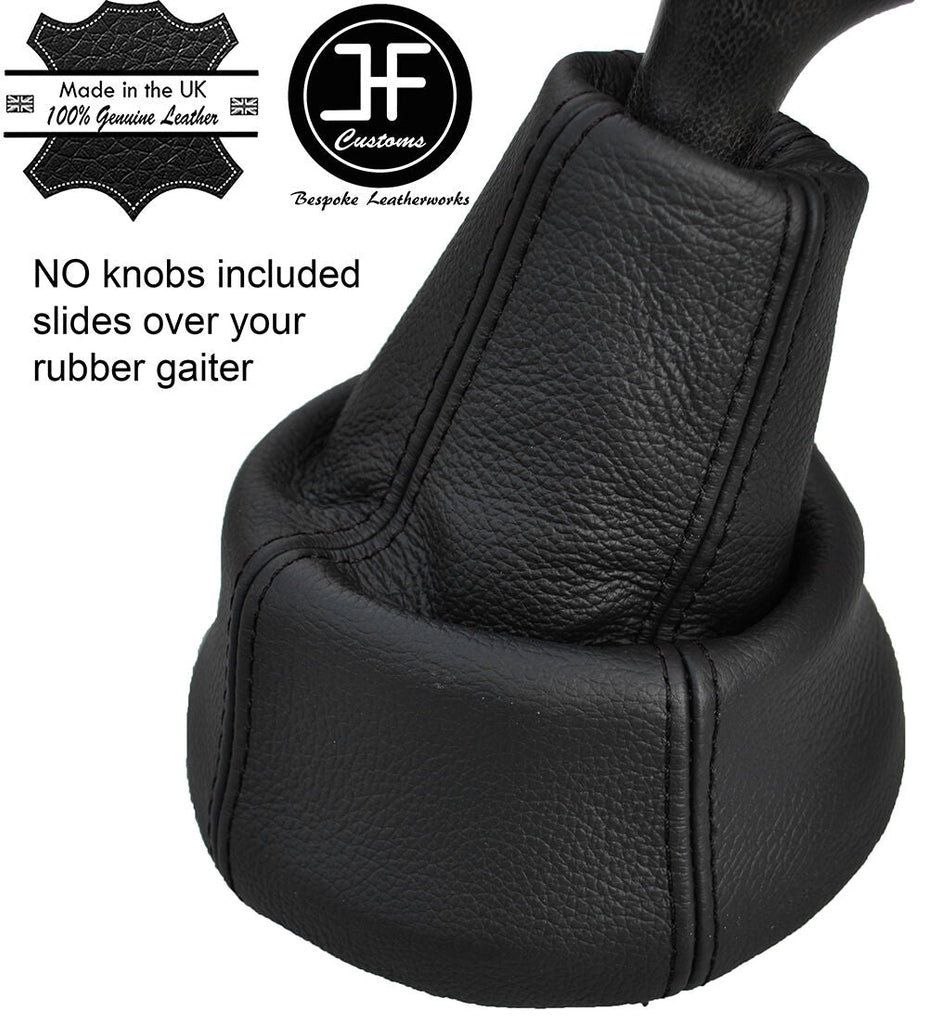 BLACK STITCH LEATHER GEAR GAITER OVER RUBBER FITS VAUXHALL OPEL MANTA GTE