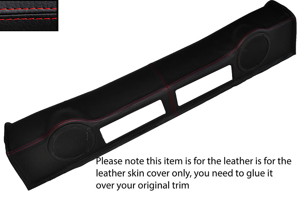 RED STITCH REAR SPEAKER PANEL LEATHER TRIM SKIN COVER FITS NISSAN 350Z 02-09