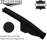 D BLUE STITCH TOP-GRAIN LEATHER FULL HANDBRAKE COVER FOR AUDI A4 S4 B5 1995-2001