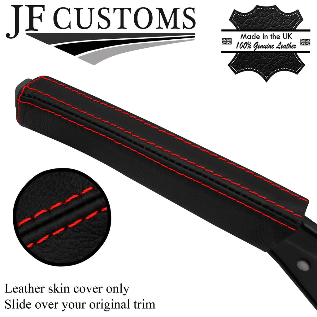 RED STITCH TOP-GRAIN LEATHER HANDBRAKE HANDLE COVER FOR PEUGEOT 405 87-97