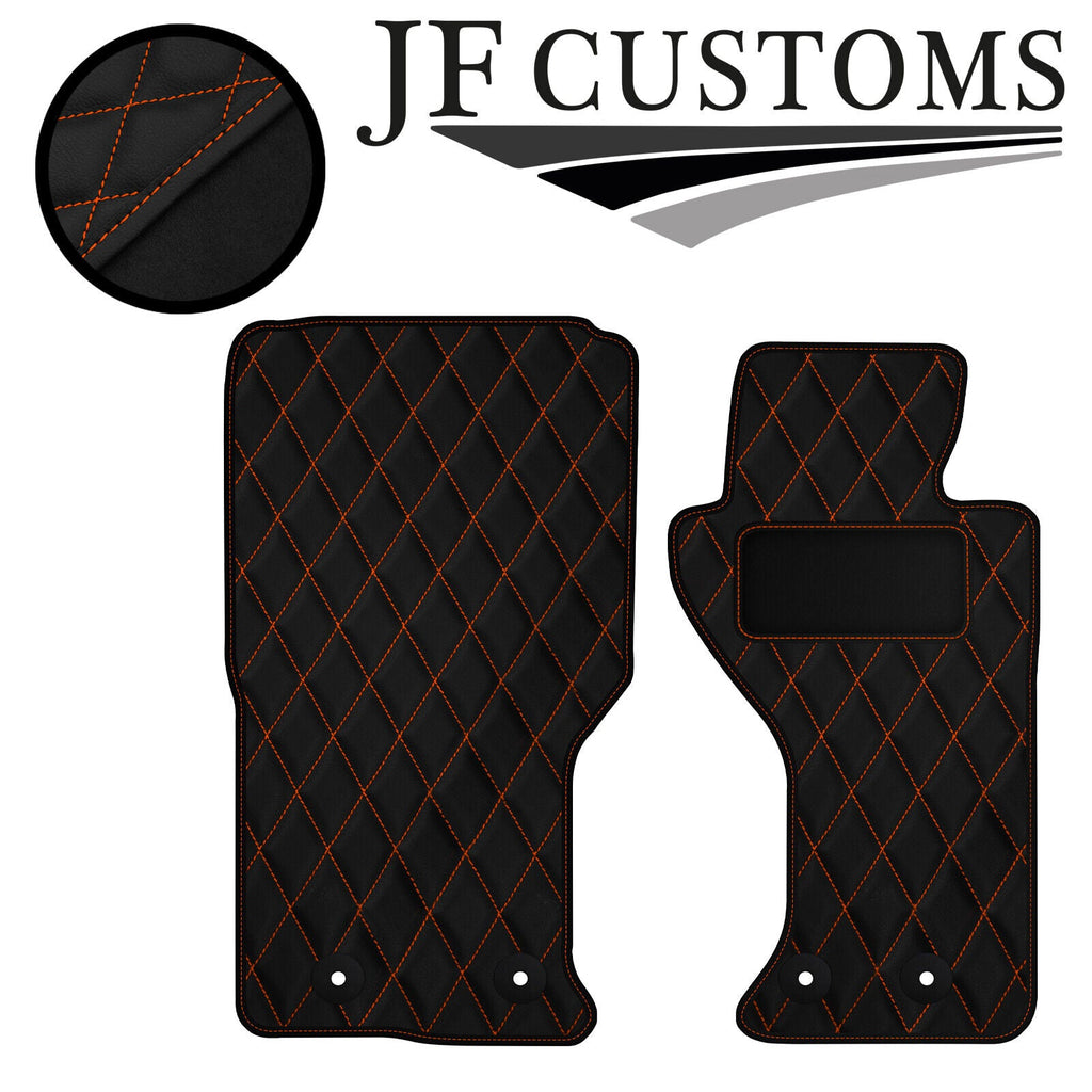 ORANGE DIAMOND VINYL 2X TAILORED FLOOR CARPETS FOR MAZDA MX5 MK4 15-18 JF1