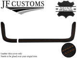 BROWN STITCH 3X FRONT DASH TRIMS LEATHER COVERS FITS JAGUAR SERIES 1 2 XJ6 XJ12