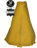 YELLOW LEATHER MANUAL GEAR GAITER FITS AUDI Q5 TDI TFSI QUATTRO 2008-2015