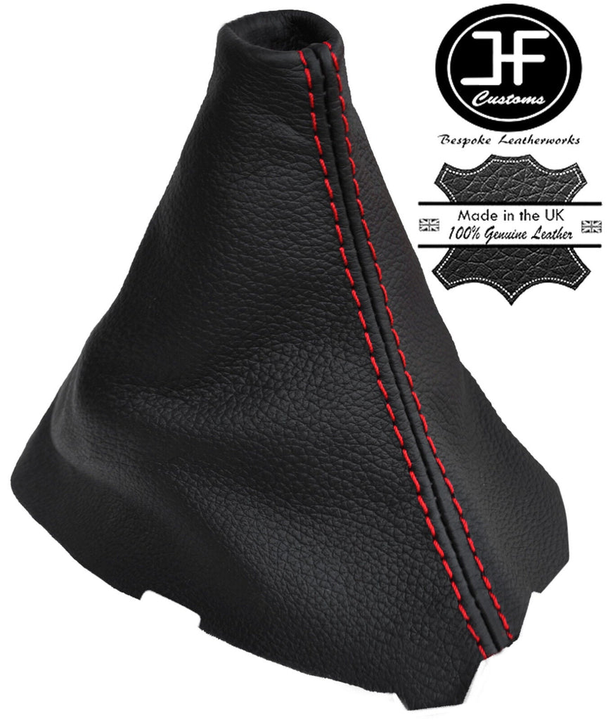RED STITCH MANUAL REAL LEATHER GEAR GAITER FITS MAZDA CX5 CX-5 2012-2016