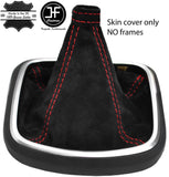 RED STITCHING REAL SUEDE MANUAL GEAR GAITER FOR FIAT TIPO II MK2 2015+