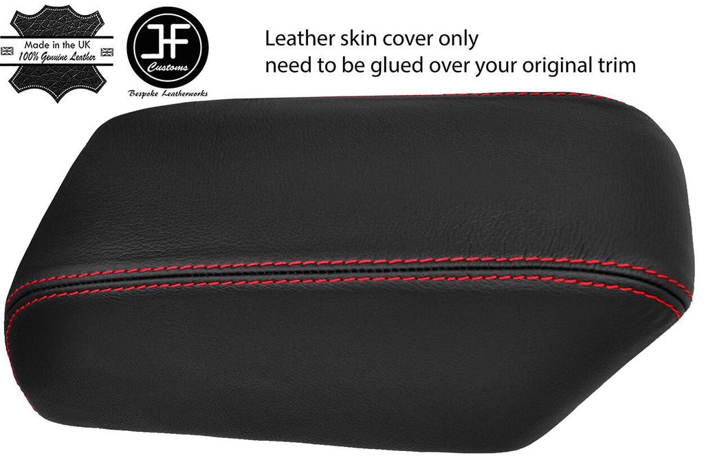 RED STITCH ARMREST LEATHER COVER FOR MITSUBISHI SHOGUN CHALLENGER SPORT 98-07